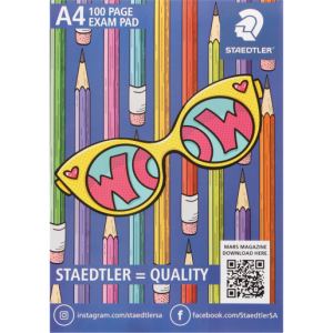 Steadtler A4 Exam Pad 100 Page