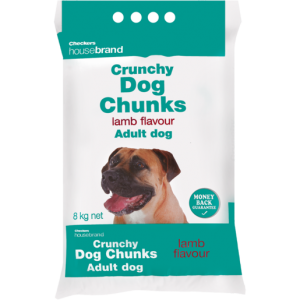 Checkers Housebrand Crunchy Lamb Flavoured Adult Dog Chunks 8kg