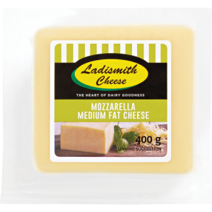 Ladismith Medium Fat Mozzarella Cheese Pack 400g