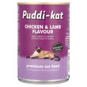 Puddi-Kat Chicken & Lamb Flavoured Premium Cat Food Can 385g