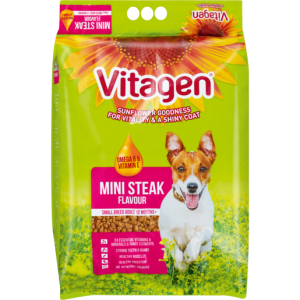 Vitagen Mini Steak Flavour Dog Food 8kg