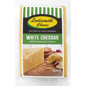 Ladismith White Cheddar Cheese Pack 800g