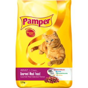 Pamper Gourmet Meat Feast Cat Food 2.9kg