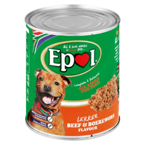 Epol Beef & Boerewors Flavoured Adult Dog Food Can 820g