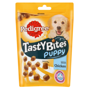 Pedigree Tasty Bites Chicken Flavoured Puppy Food Pouch 125g