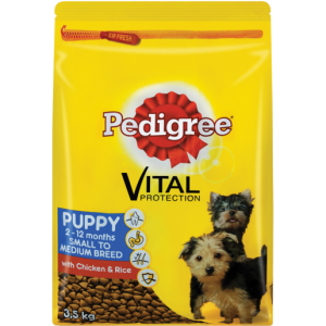 Pedigree Vital Protection Chicken & Rice Flavoured Puppy Food 3.5kg