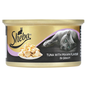 Sheba Cat Food Tuna With Prawn Flavour In Gravy 85g