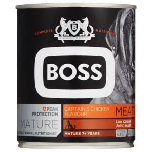 Boss Mature Captain's Chicken Dog Food Can 775g