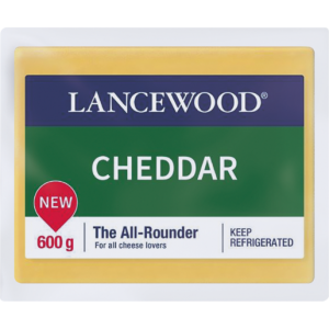 Lancewood Cheddar Cheese Pack 600g