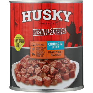 Husky Beef Chunks In Jelly Dog Food 775g