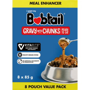 Bobtail Gravy With Chunks Dog Food Value Pack 8 x 85g