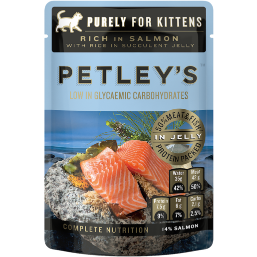 Petley's Salmon & Rice Kitten Food 85g