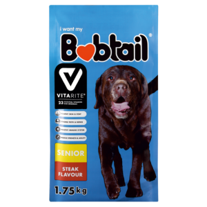 Bobtail Steak Flavoured Senior Dog Food 1.75g