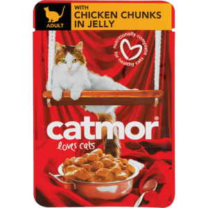 Catmor Chicken Chunks In Jelly Cat Food Pouch 85g