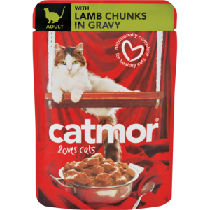 Catmor Lamb Chunks In Gravy Cat Food Pouch 85g