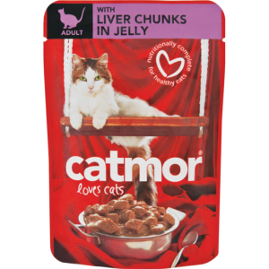 Catmor Liver Chunks In Jelly Cat Food Pouch 85g