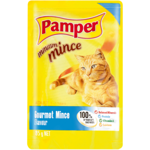 Pamper Gourmet Mince Cat Food 85g