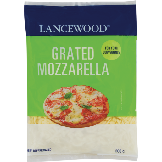 Lancewood Grated Mozzarella Cheese Pack 200g