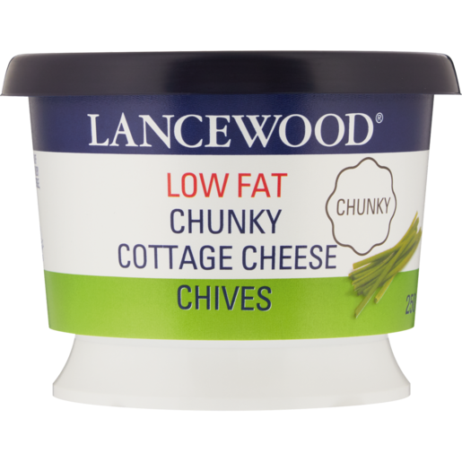 Lancewood Low Fat Chunky Chives Cottage Cheese 250g