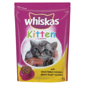 Whiskas Kitten Delectable Chicken & Milky Plus Nuggets Cat Food 900g