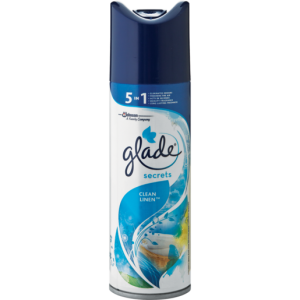 Glade Secrets Clean Linen Aerosol Air Freshener 180ml