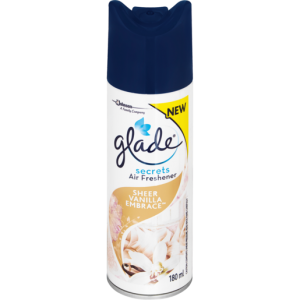 Glade Secrets Sheer Vanilla Embrace Aerosol Air Freshener 180ml