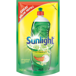 Sunlight Original Lemon Dishwashing Liquid Refill 750ml