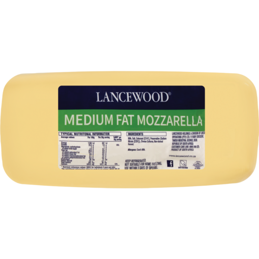 Lancewood Mozzarella Cheese Per kg