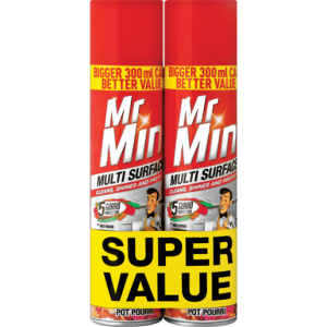 Mr. Min Multi Pot Pourri Multi-Surface Cleaner Value Pack 2 x 300ml