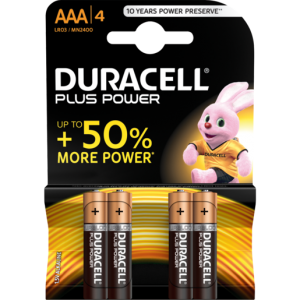 Duracell AAA Alkaline Batteries 4 Pack