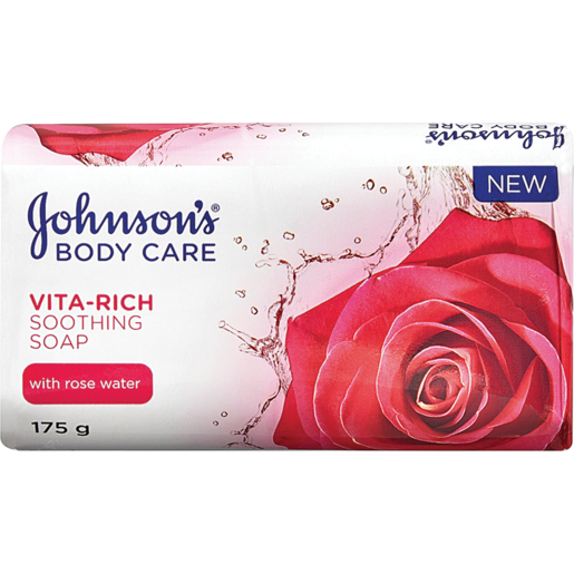 Johnson's Vita-Rich Rose Water Replenishing Soap 175g