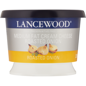 Lancewood Roasted Onion Medium Fat Cream Cheese 230g