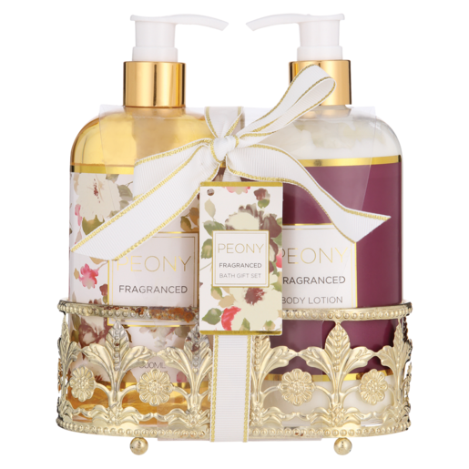 Peony Caddy Bath Gift Set 2 Piece