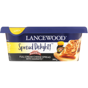 Lancewood Spread Delight Marmite Full Cream Cheese Spread 200g