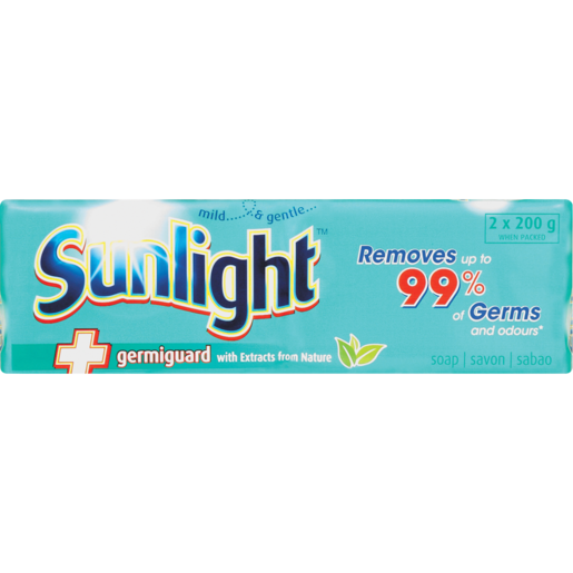 Sunlight Germiguard Laundry Soap 2 x 200g