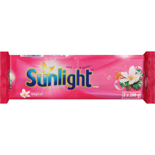 Sunlight Mild & Gentle Tropical Soap 2 x 200g