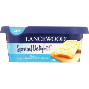 Lancewood Spread Delight Plain Full Cream Cheese Spread 200g