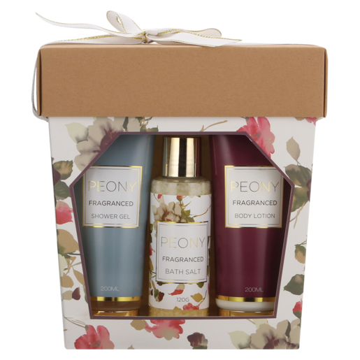 Peony Bath Gift Set 3 Piece