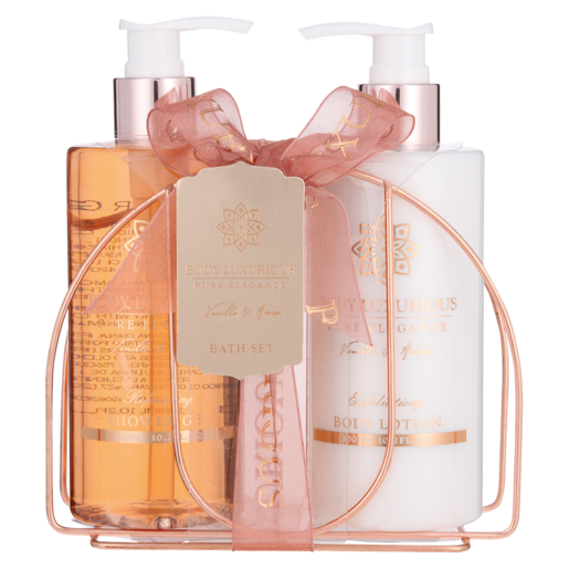 Rose Gold Caddy Bath Gift Set 2 Piece