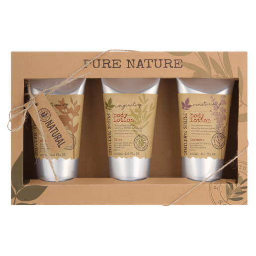 Pure Nature Body Lotion Bath Gift Set 3 Piece