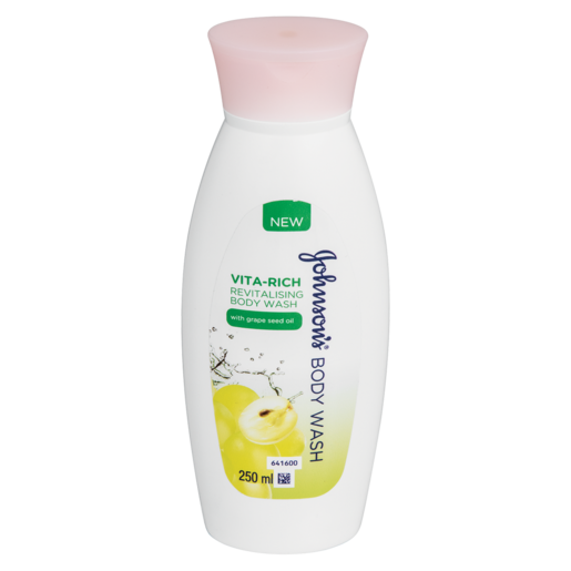 Johnson's Vita-Rich Revitalising Body Wash With Grape Seed Oil 250ml