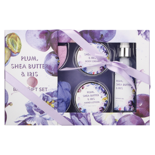 Plum, Shea Butter & Iris Bath Gift Set 5 Piece