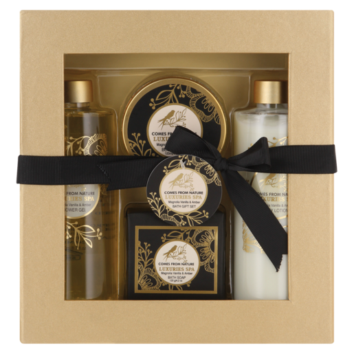 Luxurious Spa Gold Bath Gift Set 4 Piece