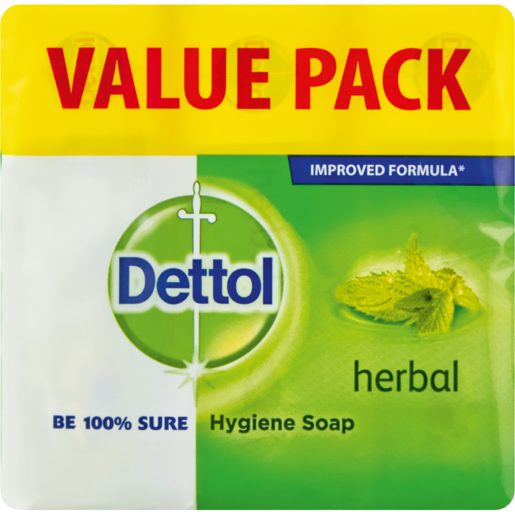 Dettol Herbal Bath Soap Value Pack 3 x 150g