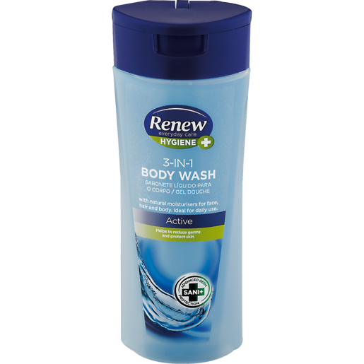 Renew 3 In 1 Active Body Wash 400ml