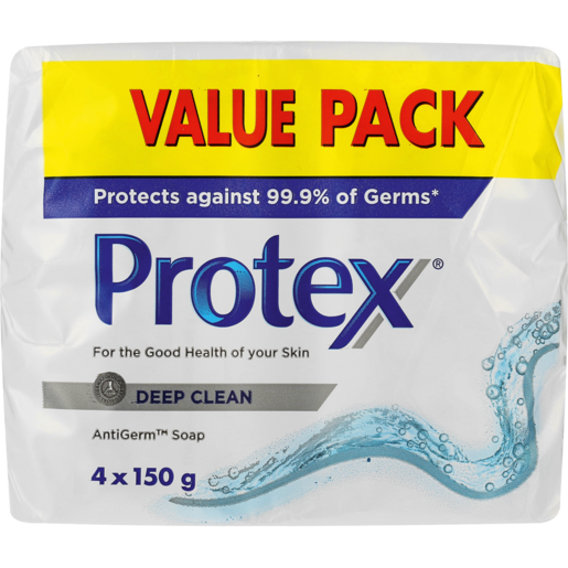 Protex Deep Clean Bath Soap Value Pack 4 x 150g