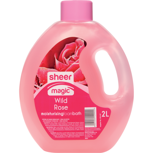 Sheer Magic Wild Rose Moisturising Foam Bath 2L