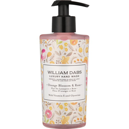 William Dabs Orange Blossom & Rose Luxury Hand Wash 300ml