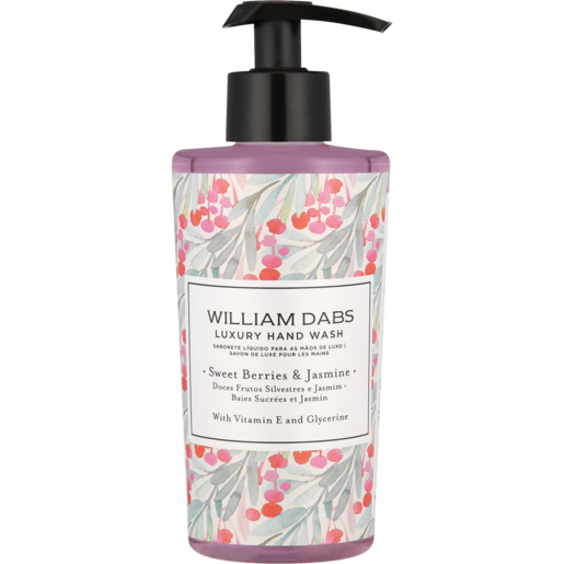 William Dabs Sweet Berries & Jasmine Luxury Hand Wash 300ml