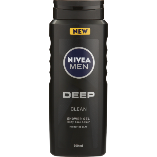 Nivea Men Deep Clean Shower Gel 500ml